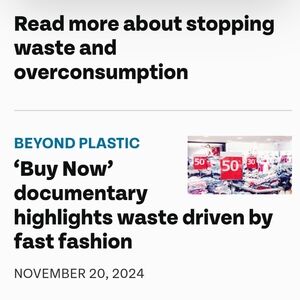 Buying Secondhand instead of new and wearing it saves energy, water & electric💡